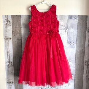 Children’s Place, size 8 Formal/holiday Red tulle girls dress